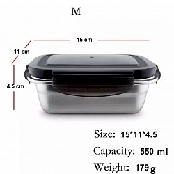 Stainless steel food box 550ml