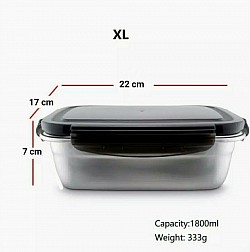 Stainless steel food box 1800ml